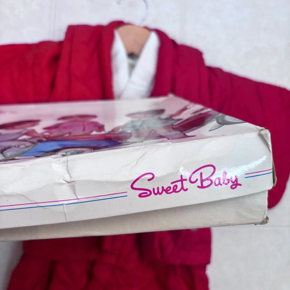 Vintage Walt Disney Bambi Red Japanese‎ Kimono Robe Quilted 2pc Applique 1-3yr
